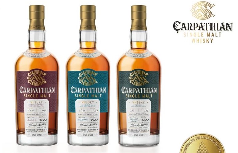 Whisky-urile Carpathian Single Malt au primit trei medalii de aur la Beverage Testing Institute Awards din SUA