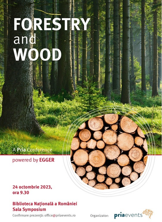 PRIA Sustainable Forestry & Wood Conference va avea loc pe 24 octombrie, la Biblioteca Națională a României